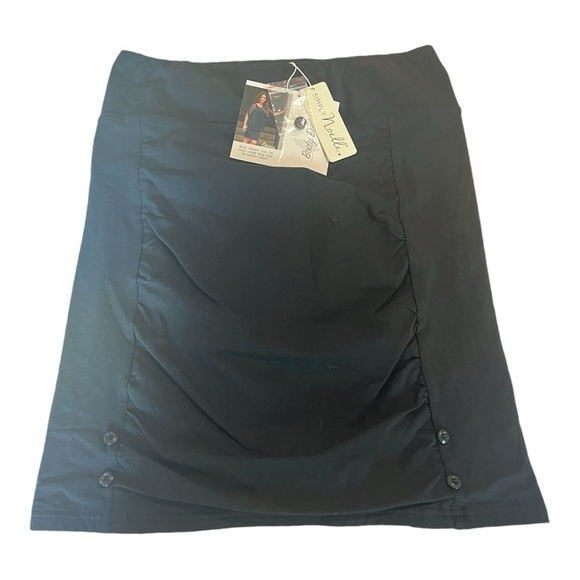 Black Body Esteem Pencil Scrunch Black Short‎ Skirt Simply Noelle NEW Size S/M - Picture 2 of 12
